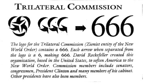 trilateral commission rockefeller david devil members 666 order mark meaning horned three bilderberg symbols conspiracy books